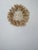 Mid-Century Modern Juju Hat White Outline Beige of 14" - 35 Cm For Sale - Image 3 of 5