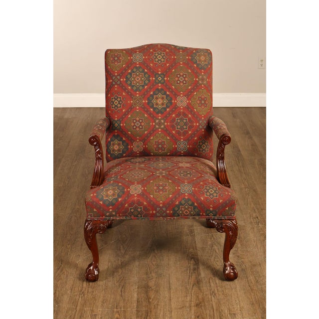 Henredon Chippendale Style Mahogany Library Armchair For Sale - Image 14 of 18