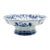 1967 Royal Delft Hand-Painted Blue & White Pedestal Fruit Bowl - Shape 1652 For Sale
