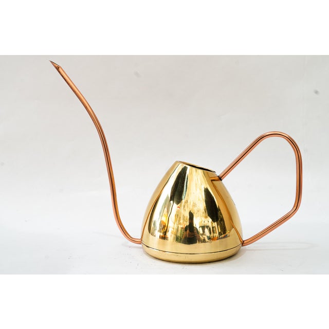 Mid-Century Modern Copper and Brass Watering Can, 1950s For Sale - Image 3 of 8