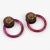Monique Vedie Paris Resin Clip Earrings Raspberry Purple Hoop - 2 Pieces For Sale - Image 4 of 5