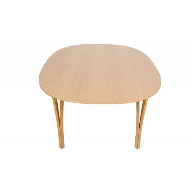 Brown Beech Dining Table by Piet Hein, 1980s For Sale - Image 8 of 11