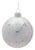 Glass Ball Ornaments with Snowflake (Set of 6) For Sale