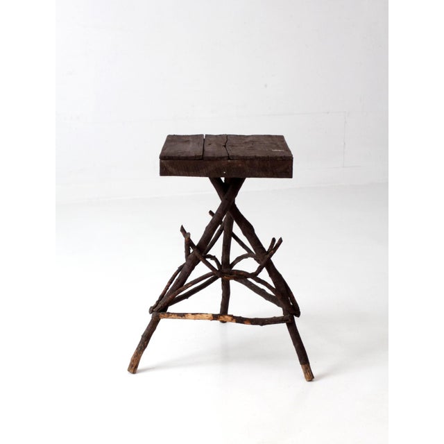 Antique Adirondack Twig Side Table For Sale - Image 17 of 18