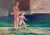 1990s Alessio Paternesi, At the Beach, 1990s, Oil on Wood For Sale - Image 5 of 5