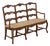 Country French Triple Back Rush Seat Settee For Sale