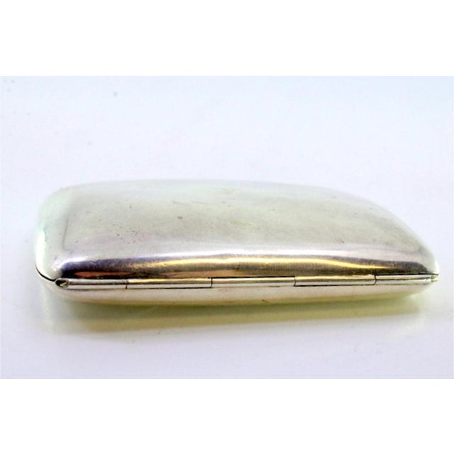 Curved Silver Cigarette Case For Sale - Image 5 of 8
