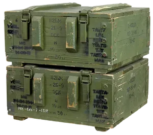 Mid 20th Century Swedish Pine Ammo Boxes, 1950s, Set of 2