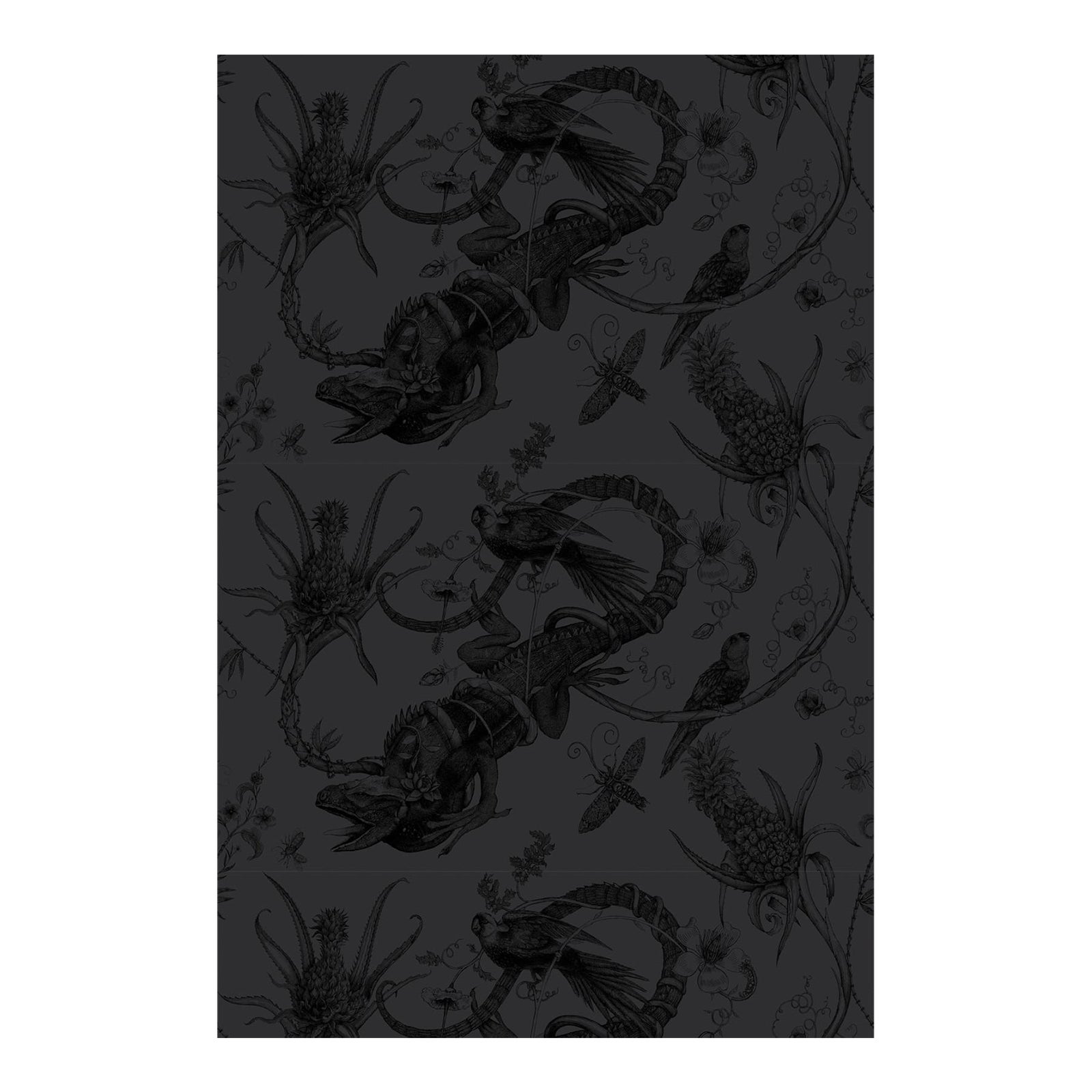 Superwide Iguana Wallpaper - Sample | Chairish