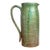 Vintage Handcrafted Green Studio Pottery Jug For Sale