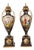 Large Antique 19th Century Porcelain Vases on Stands from Royal Vienna, Set of 2 For Sale