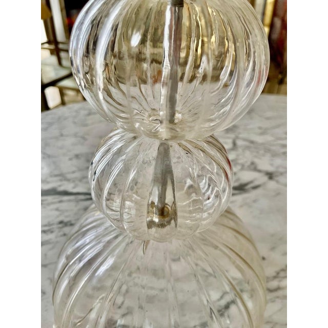 Glass Table Lamp in Murano Glass from Seguso, Italy, 1970s For Sale - Image 7 of 10