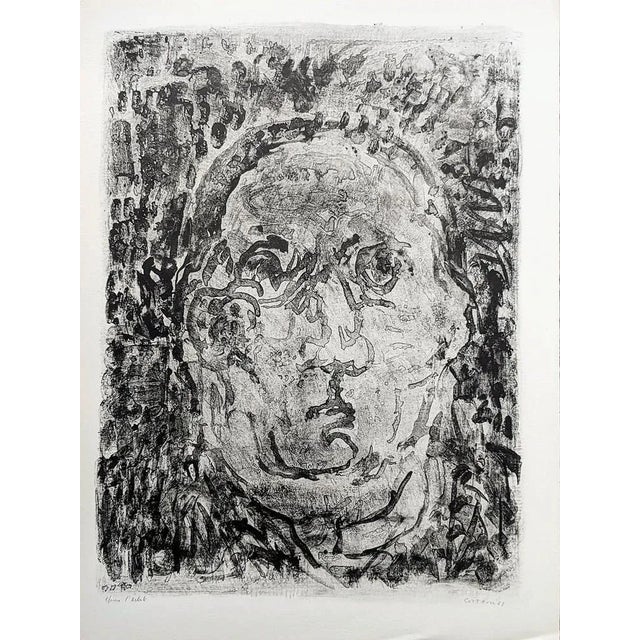 1960s André Cottavoz, Self-Portrait, 1961, Lithograph For Sale - Image 5 of 5