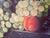 Angelo Granati, Floral Still Life with Fruit, Oil on Canvas, Framed For Sale - Image 7 of 12