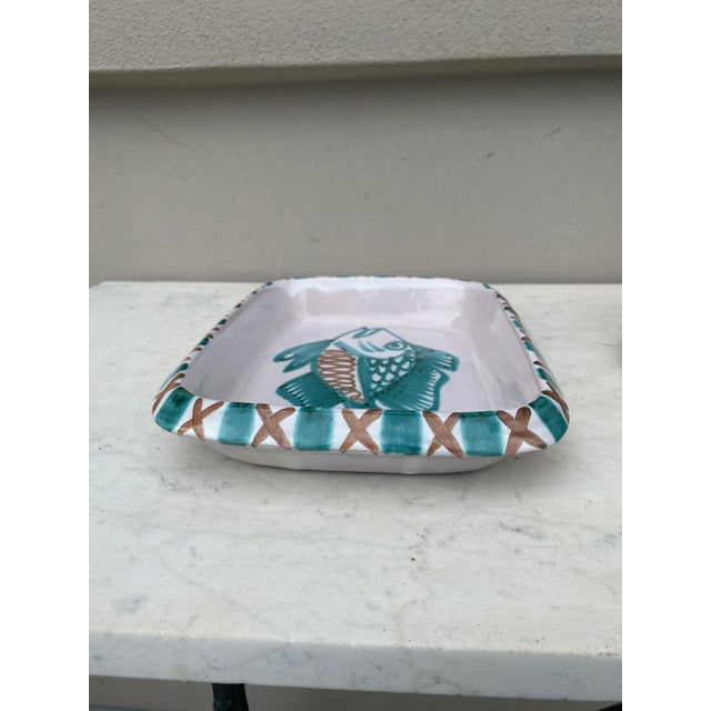 Mid-Century Modern Mid-Century French Ceramic Fish Dish Robert Picault Vallauris For Sale - Image 3 of 7