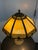 Arrow Lighting Vintage Tiffany-Style Amber Slag Glass Table Lamp, Vintage For Sale In San Francisco - Image 6 of 12