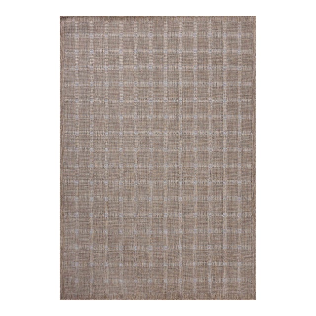 Amber Lewis x Loloi Topanga Natural / Bone 18" x 18" Sample Rug For Sale