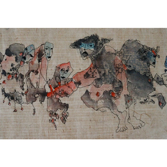 Dang Lebadang, Paysage, 1970s, Watercolor on Paper For Sale - Image 3 of 9