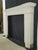 Victorian Antique Victorian White Wooden Fireplace Mantel For Sale - Image 3 of 12