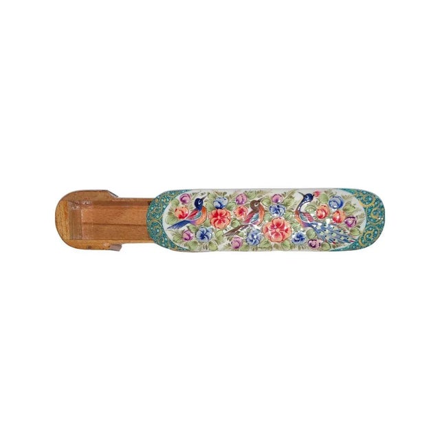 Traditional Handmade Persian Pen Case, Persian Khatam Sliding Pen Case For Sale - Image 3 of 8