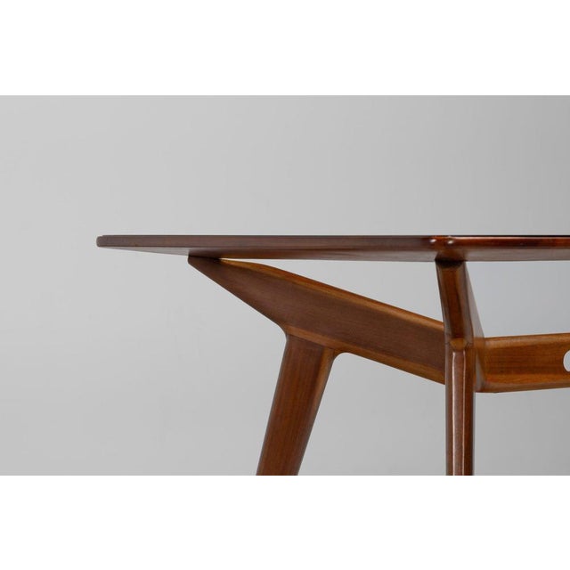 Sculptural Mahogany Dining Table by Franco Albini, Italy, 1950s For Sale - Image 16 of 18