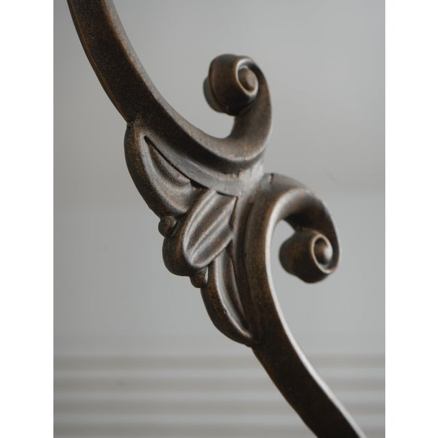 Metal Vintage 14 Light Electric Metal Large Chandelier For Sale - Image 7 of 13