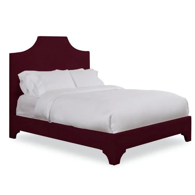 This listing includes the entire bedframe, including the headboard, rails, and footboard. From Chairish's line of bespoke...