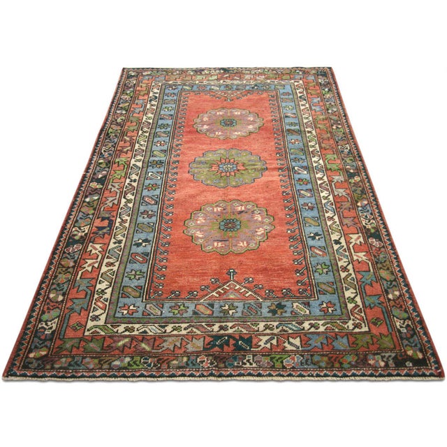 1960s 1960s Turkish Oushak Ru For Sale - Image 5 of 5