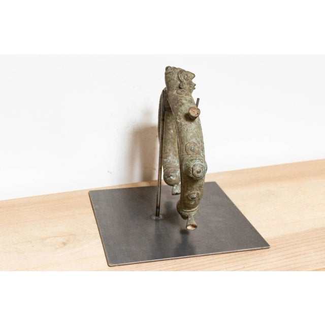 Antique Yoruba Verdigris Copper Currency Necklace For Sale - Image 4 of 7