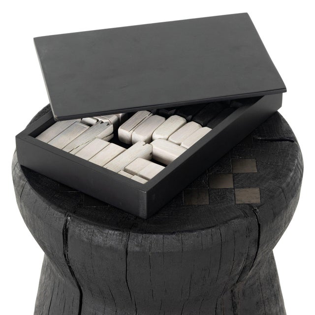 Four Hands Chess Table - Carbonized Black For Sale - Image 10 of 10