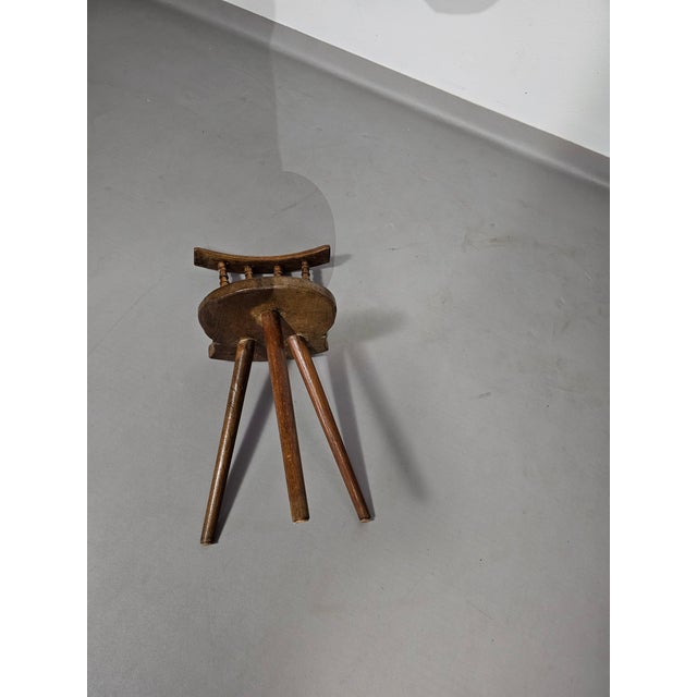 Farmers Tripod Chair in Wood For Sale - Image 11 of 18
