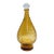 Mid-Century Empoli Style Honey Amber Art Glass Decanter For Sale
