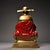 This is a substantial antique polychrome bronze sculpture depicting Wenchang Dijun, a revered Taoist deity associated with...