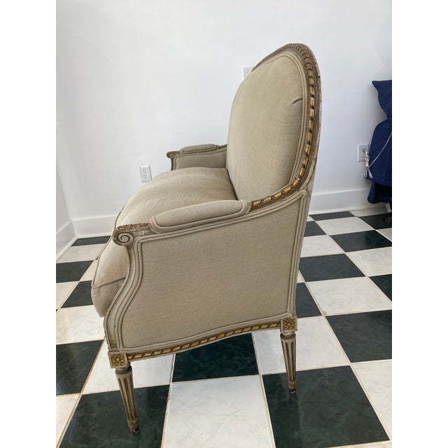 Late 19th Century Louis XVI Style French Settee For Sale - Image 4 of 6