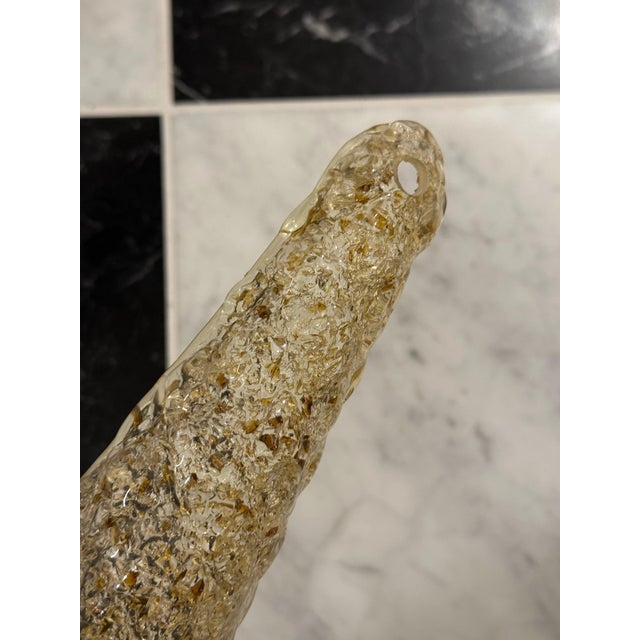 Murano Chandeliers in Amber Color in the style of Venini, Set of 2 For Sale - Image 8 of 15