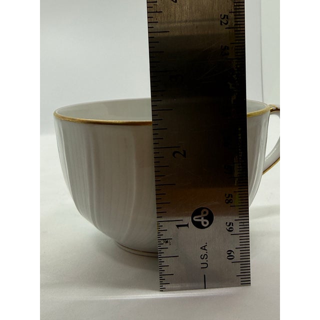 1980s 1980s Bernardaud Verlaine Tea Cup & Saucer Set For Sale - Image 5 of 7