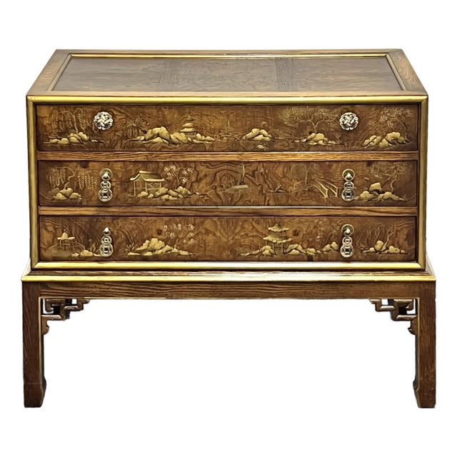 Hekman Designer Chinoiserie Three Drawer Chest For Sale