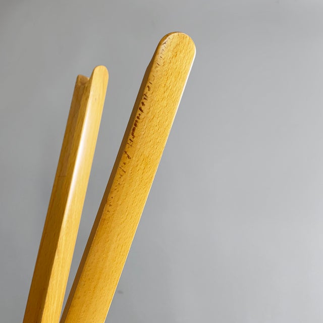 Wood Italian Sciangai Coat Hanger by De Pas, Durbino and Lomazzi for Zanotta, 1980s For Sale - Image 7 of 18