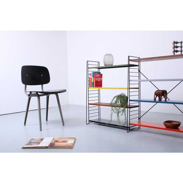Modular Colored Metal Floor Rack by A. D. Dekker for Tomado, 1950s, Set of 12 For Sale - Image 10 of 17