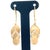 Modern Ha Hoku 14k Yellow Gold Diamond Hawaiian Slippers Earrings, A Pair For Sale - Image 3 of 12