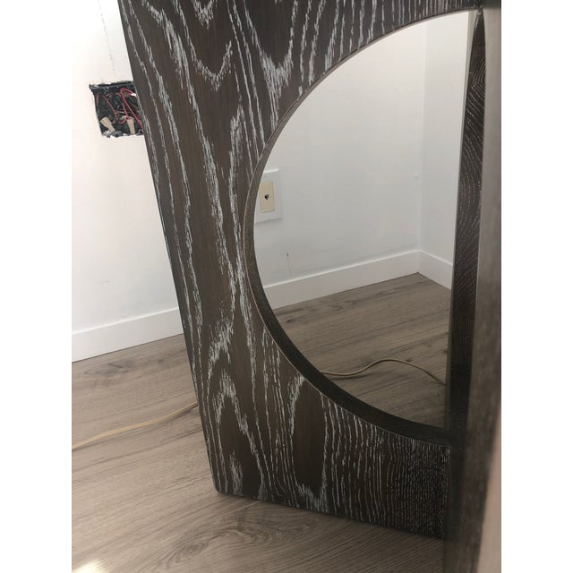 2010s Contemporary Custom Gray Target-Pattern Side Table For Sale - Image 5 of 8
