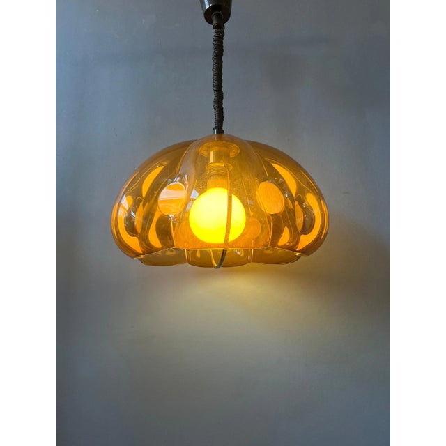 Mid-Century Modern Space Age Pendant Light from Herda, 1970s For Sale - Image 4 of 11