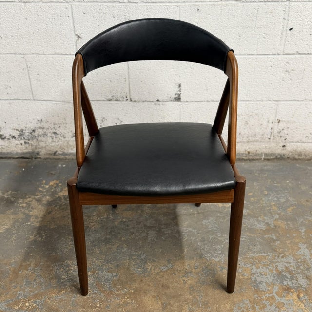 Wood Set of 6 Kai Kristiansen Attributed Model 31 Danish Modern Teak Dining Chairs, Schou Andersen 1960's For Sale - Image 7 of 14