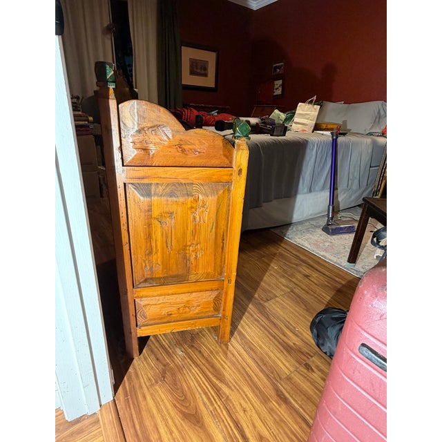 Early 20th Century Antique Tibetan Hand Painted Cabinet For Sale - Image 5 of 10