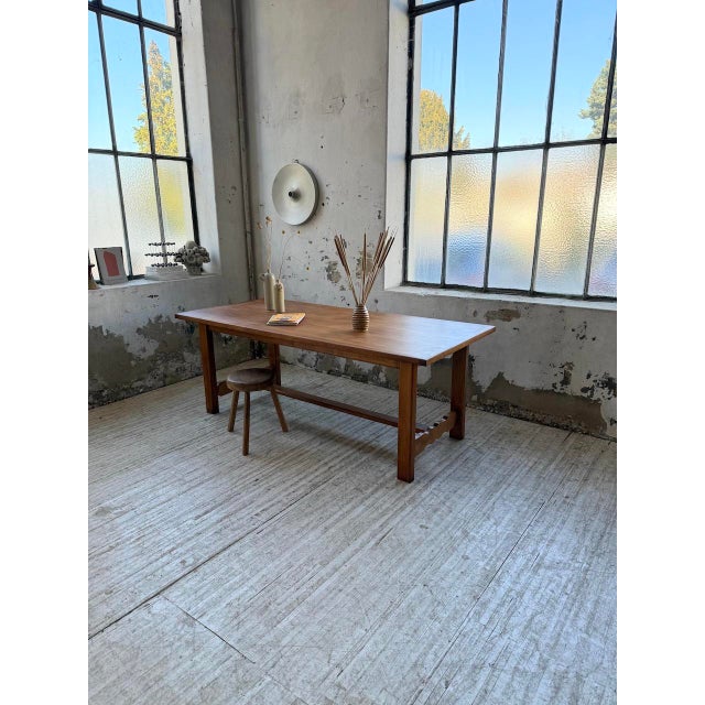 Oak Farm Table, 1970s For Sale - Image 4 of 18