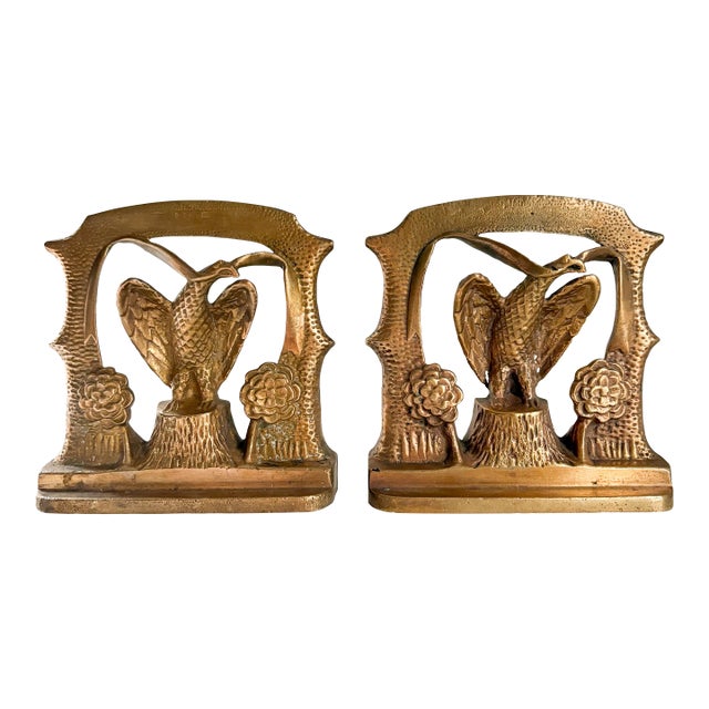 1970s Pair of Solid Eagle Bookends For Sale