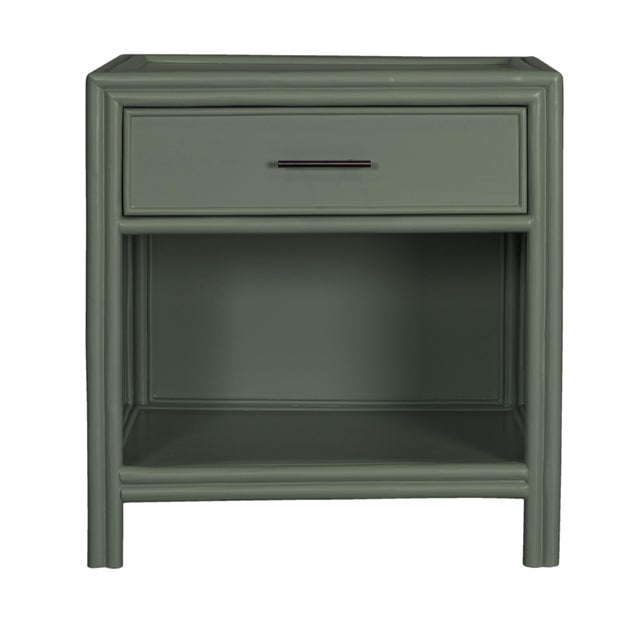 Dark Green Capri End Table in Evergreen For Sale - Image 8 of 8