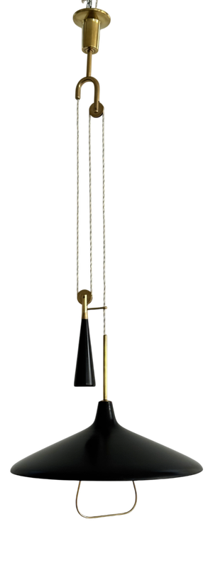 Vintage Pendant Lamp by Angelo LelII for Arredoluce, 1940s