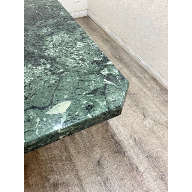 Beautiful green marble dining table in excellent vintage condition