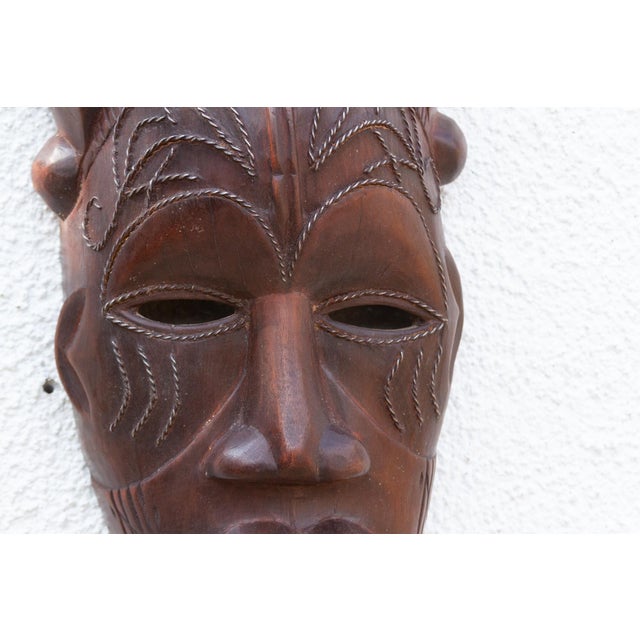 Ancestral Carved African Mask For Sale - Image 4 of 8